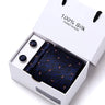 Cravates de marque 100 % soie, coffret cadeau, bureau, homme, classique, fête, mariage, rayées, 7,5 cm, soie, mariage, motif floral, cravate, mouchoir