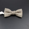 Brand New Wool Bowtie Woven Plaid Stripped Formal Bow Tie Brown Grey Butterfly Mens Wedding Party Dress Shirt Suit Accessories