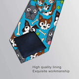Nouvelle mode crâne punk tendance hommes cravate nouveauté 8 cm mince décontracté chien nylon hommes cravate fête mariage fête accessoires cravate cravate
