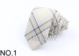 Nouvelles cravates en polyester TR souple pour hommes, fines, à carreaux, pour affaires, robe de mariée, papillon, accessoires de cou quotidiens