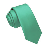 Cravate JEMYGINS pour homme, fine et unie, 6 cm, de haute qualité, tendance, verte et noire, style libre, pour fête et mariage