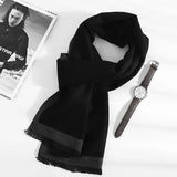 2023 mode 180*35cm Schals Mann Herbst Winter Dicke Warme Kaschmir Business Lange Wraps Junge Klassische Schal Freies verschiffen schalldämpfer