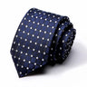 Cravate classique en soie pour homme, 48 couleurs, 7,5 cm, de luxe, à rayures, fine, pour costume, mariage, fête