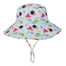 Girls Boys Outdoor Anti UV Beach Cap Summer Baby Sun Hat Swimming Hat Kids Bucket Cap with Adjustable Chin Strap 0-8 Years