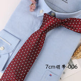 Corbata Hombre corbata 7cm cravates pour hommes de luxe rayures bleues cravate affaires Corbatas Para Hombre Mariage cadeau chemise accessoires