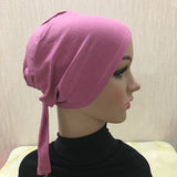Volle Abdeckung Innere muslimische Baumwolle Hijab Cap Islamische Kopfbedeckung Hut Untertuch Knochen Motorhaube Türkische Schals Muslimische Kopfbedeckung