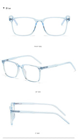 2025 Trending Blue Light Blocking Men's Glasses Gaming TR90 Matte Black Anti Ray Eyeglasses Computer Transparent Fashion Eyewear