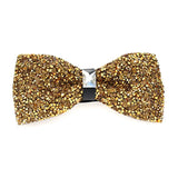 Nœud papillon rose diamant pour homme, nœud papillon strass, accessoire de mariage tendance