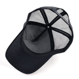 Casquettes de baseball brodées de loup pour hommes, casquette snapback en maille, chapeaux pare-soleil pour femmes, chapeau hip-hop en coton de couleur unie, camionneur