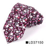 Nouvelle cravate florale pour hommes et femmes, cravate fine en coton pour mariage, cravates décontractées pour hommes, costumes classiques, cravates à imprimé floral