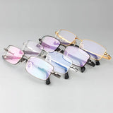 Full Rim Pure Titanium Eyeglasses Frame for Men Optical Glasses Frame Prescription Eyewear Spectacles 9867 Alloy Fashion Frame