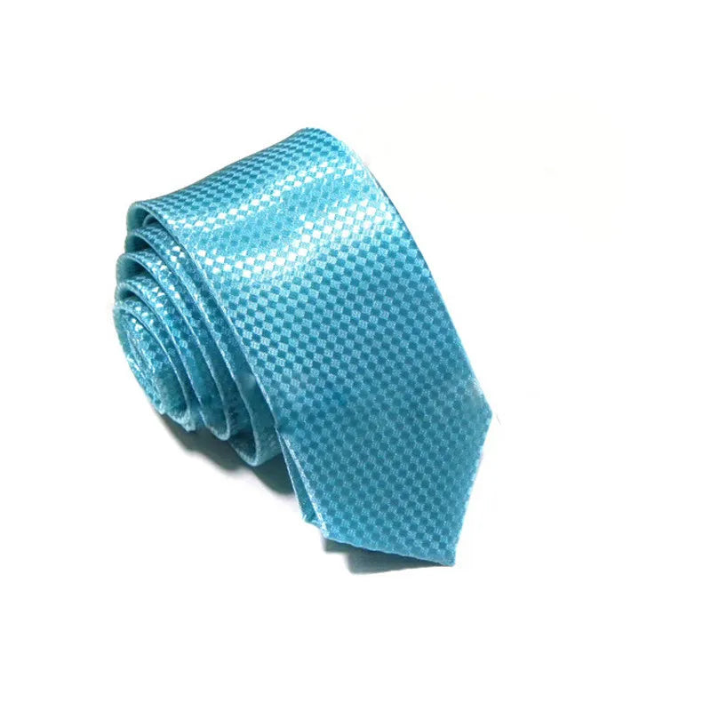 Cravate étroite de haute qualité pour homme, couleur unie, slim et fine, pour fête de mariage, largeur 5 cm, pour femme, JC0015