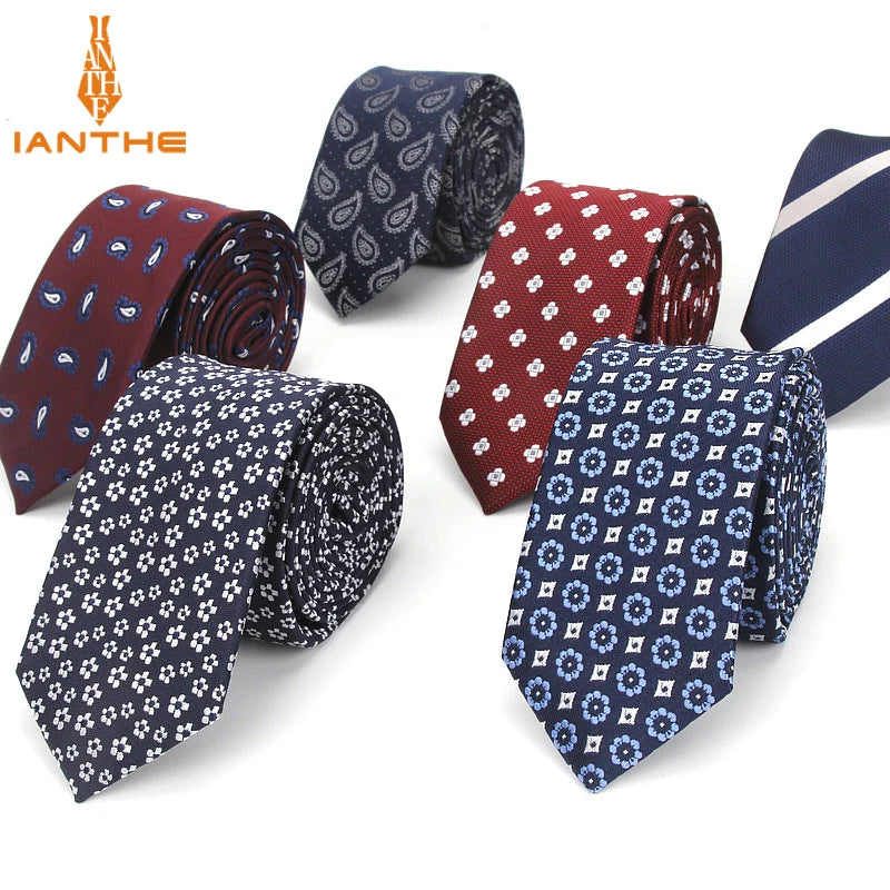 Cravates de luxe pour hommes, motif ancre tissé, pour hommes, cravates fines, cravate fine en polyester jacquard, cravates de mariage Corbata Gravata