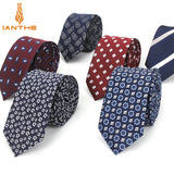 Cravates de luxe pour hommes, motif ancre tissé, pour hommes, cravates fines, cravate fine en polyester jacquard, cravates de mariage Corbata Gravata
