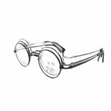 Pure Titanium Vintage 45mm Small Round Eyeglass Frames Full Rim Rx able Glasses