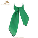 SISHION Weiß Frauen Schal Kleine Quadratische Einfarbig Kragen Kleine Krawatte Schals 70*70cm Damen Chiffon Taschentuch SD0017