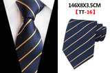 Corbatas de seda tejidas en jacquard con diseño de cachemira a cuadros para hombre, corbatas de 8 cm a rayas para trajes de negocios, bodas y fiestas.