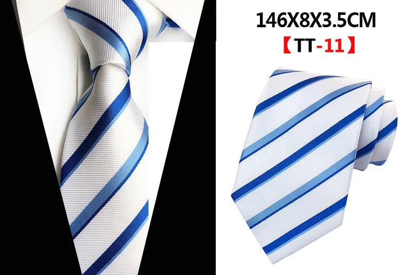 Corbatas de seda tejidas en jacquard con diseño de cachemira a cuadros para hombre, corbatas de 8 cm a rayas para trajes de negocios, bodas y fiestas.