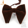 Men's Big Bow Ties For Women Men Micro Suede Bowtie Candy Solid Corduroy Butterfly Soft Lithe Gravata Wedding Party Tie Bowknot