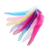 Foulard carré en mousseline de soie pour femme et fille, joli foulard multicolore tendance pour Halloween, déguisement de fête