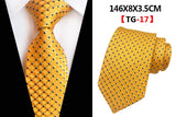 Corbatas de seda tejidas en jacquard con diseño de cachemira a cuadros para hombre, corbatas de 8 cm a rayas para trajes de negocios, bodas y fiestas.