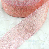 (25 yards/roll) Pink Meat Metallic Glitter Ribbon Colorful gift package ribbons wholesale