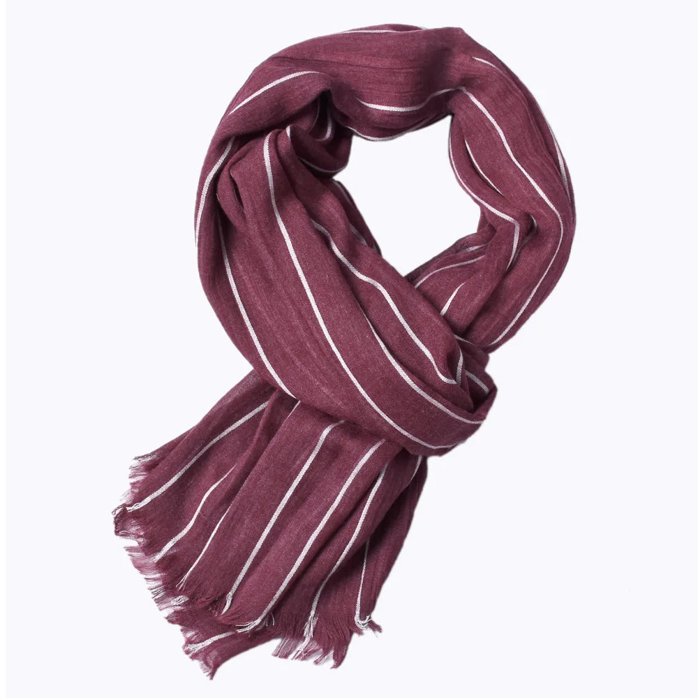 Écharpe de créateur d'hiver pour hommes, écharpe en coton rayée, châle de marque pour femmes et hommes, écharpe en tricot de cachemire, écharpe rayée avec pompons