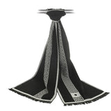 Nouvelle lettre de luxe marque affaires hommes écharpe soie cachemire écharpe châle bonne qualité hiver chaud écharpes hommes 180*30 cm