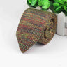 New Style Fashion Men's Colourful Tie Knit Knitted Ties Necktie Normal Slim Classic Woven Cravate Narrow Neckties