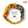 Korean Style Summer Lovely Hairband Women Hair Accessories Turban Twist Cross Headwrap Girl Floral Elastic Knotted Headwear