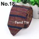New Style Fashion Men's Colourful Tie Knit Knitted Ties Necktie Normal Slim Classic Woven Cravate Narrow Neckties