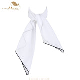 SISHION Weiß Frauen Schal Kleine Quadratische Einfarbig Kragen Kleine Krawatte Schals 70*70cm Damen Chiffon Taschentuch SD0017