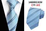 Corbatas de seda tejidas en jacquard con diseño de cachemira a cuadros para hombre, corbatas de 8 cm a rayas para trajes de negocios, bodas y fiestas.