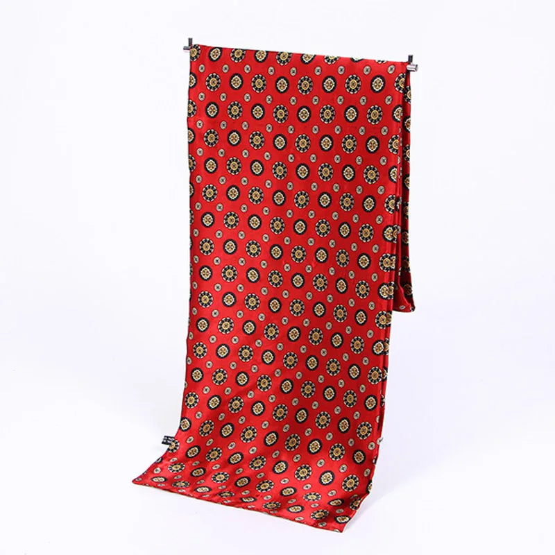 Seidenschal mit Paisley-Print, Luxusmarke für Herren-Foulards, Satin-Schals, Herren-Tücher und -Wickeltücher mit Retro-Soft-Scooter-Bandana-Muster
