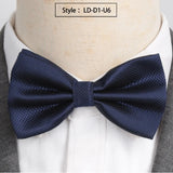 Men Bowtie Fashion Butterfly Party Wedding Bow Tie for Boys Girls Candy Solid Color Bowknot  Accessories black Bowtie