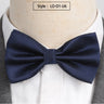 Men Bowtie Fashion Butterfly Party Wedding Bow Tie for Boys Girls Candy Solid Color Bowknot  Accessories black Bowtie