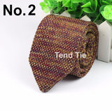 New Style Fashion Men's Colourful Tie Knit Knitted Ties Necktie Normal Slim Classic Woven Cravate Narrow Neckties