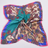 Neue Stil Schlangenhaut Muster Quadrat Schals Wraps Gedruckt Heißer Verkauf Frauen Rosa Blau Seide Schal Schal Unisex Muslimischen Seide Schalldämpfer