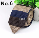 New Style Fashion Men's Colourful Tie Knit Knitted Ties Necktie Normal Slim Classic Woven Cravate Narrow Neckties