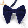Men's Big Bow Ties For Women Men Micro Suede Bowtie Candy Solid Corduroy Butterfly Soft Lithe Gravata Wedding Party Tie Bowknot