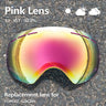 Sunny Cloudy Lens for ski goggles GOG-201 anti-fog UV400 large spherical ski glasses snow goggles eyewear lenses(Only Lens)