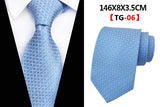 Corbatas de seda tejidas en jacquard con diseño de cachemira a cuadros para hombre, corbatas de 8 cm a rayas para trajes de negocios, bodas y fiestas.
