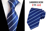 Corbatas de seda tejidas en jacquard con diseño de cachemira a cuadros para hombre, corbatas de 8 cm a rayas para trajes de negocios, bodas y fiestas.