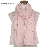 Foulard tendance FOXMOTHER 2021, motif étoile, lune, feuille d'or, pour femme, cadeau de Noël
