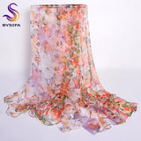 Rosa Orange Seidenschal 2016 Neues Design Lange Weibliche Schals Gedruckt 170*105 cm Frühling Herbst Mode-accessoires Frauen Seidenschal