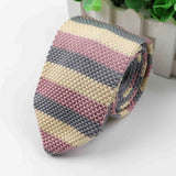 New Style Fashion Men's Colourful Tie Knit Knitted Ties Necktie Normal Slim Classic Woven Cravate Narrow Neckties