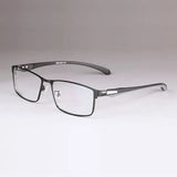 Men Titanium Alloy Eyeglasses Frame for Men Eyewear Flexible Temples Legs IP Electroplating Alloy Material,Full Rim and Half Rim