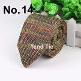 New Style Fashion Men's Colourful Tie Knit Knitted Ties Necktie Normal Slim Classic Woven Cravate Narrow Neckties