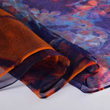 [BYSIFA] Foulard en soie pour femme, nouveau foulard long, marque de mode, élégant, violet, bleu, pour la plage