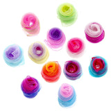 Foulard carré en mousseline de soie pour femme et fille, joli foulard multicolore tendance pour Halloween, déguisement de fête